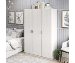 Ivory Oak 3-Door Storage Wardrobe -Home Furniture Store 810561398 2