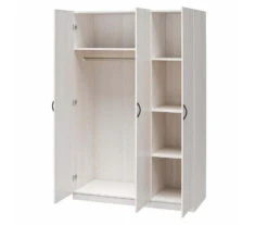 Ivory Oak 3-Door Storage Wardrobe -Home Furniture Store 810561398 21