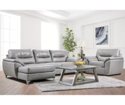 Clifton Ridge Stone Vegan Leather Swivel Chair 4 Clifton Ridge Stone Vegan Leather Swivel Chair -Home Furniture Store 810569859 810569860 810569861