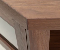 48" Brown Corner Electric Fireplace Console -Home Furniture Store 810570725 1