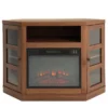 48" Brown Corner Electric Fireplace Console -Home Furniture Store 810570725