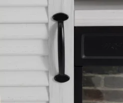 54" 2-Tone Shutter Door Electric Fireplace Console -Home Furniture Store 810571321 3