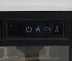 54" 2-Tone Shutter Door Electric Fireplace Console -Home Furniture Store 810571321 4