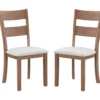 Marley Light Walnut Upholstered Dining Chairs, 2-Pack -Home Furniture Store 810579822 A0 1