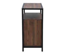 Walnut Chevron 2-Door Storage Cabinet -Home Furniture Store 810584249 A8