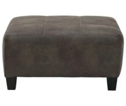 Signature Design By Ashley Navi Faux Leather Oversized Accent Ottoman -Home Furniture Store 810587441 2