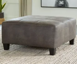 Signature Design By Ashley Navi Faux Leather Oversized Accent Ottoman -Home Furniture Store 810587441 4