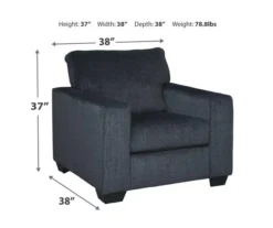 Kiara Slate Armchair -Home Furniture Store 810587460 5