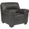 Bladen Slate Faux Leather Armchair -Home Furniture Store 810587475 2