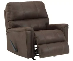 Navi Chestnut Faux Leather Rocker Recliner -Home Furniture Store 810587485 4