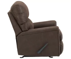 Navi Chestnut Faux Leather Rocker Recliner -Home Furniture Store 810587485 5