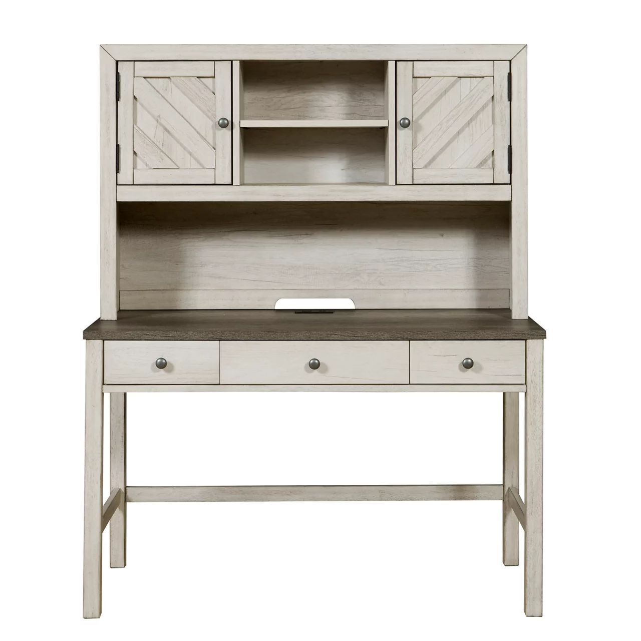 Riverwood Desk with Hutch & USB Charging Riverwood Desk With Hutch & USB Charging -Home Furniture Store 810588551 1