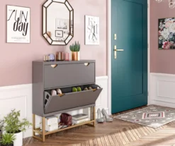 CosmoLiving Brielle Entryway Shoe Storage Cabinet -Home Furniture Store 810589010 6