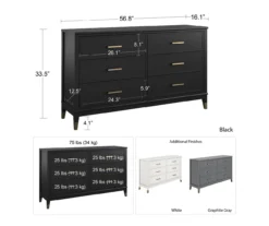 CosmoLiving Westerleigh 6-Drawer Dresser 6 CosmoLiving Westerleigh 6-Drawer Dresser -Home Furniture Store 810589232 1
