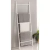White 5-Tier Ladder Towel Rack