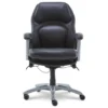 Delvin Black Bonded Leather Office Chair -Home Furniture Store 810590317 3