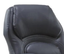 Delvin Black Bonded Leather Office Chair -Home Furniture Store 810590317 A0 6