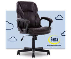 Mitchell Roasted Chestnut Vegan Leather Office Chair -Home Furniture Store 810590318 1