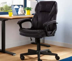 Mitchell Roasted Chestnut Vegan Leather Office Chair -Home Furniture Store 810590318 2