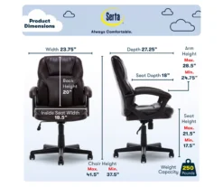 Mitchell Roasted Chestnut Vegan Leather Office Chair -Home Furniture Store 810590318 6