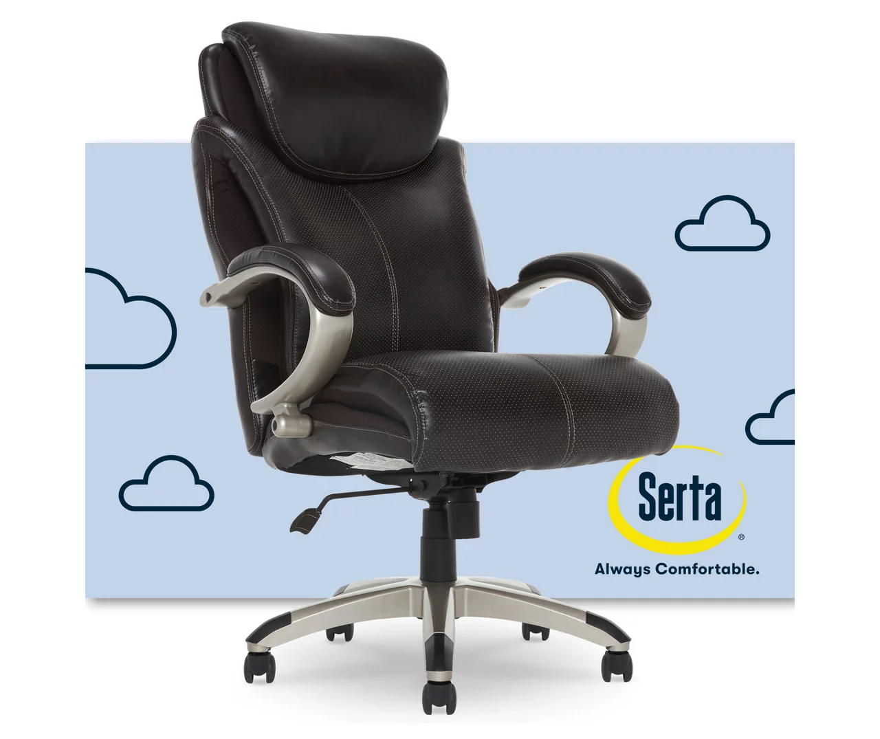 Dayton Dark Brown Big & Tall Bonded Leather Office Chair Dayton Dark Brown Big & Tall Bonded Leather Office Chair -Home Furniture Store 810590372 1