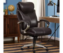 Dayton Dark Brown Big & Tall Bonded Leather Office Chair 4 Dayton Dark Brown Big & Tall Bonded Leather Office Chair -Home Furniture Store 810590372 2