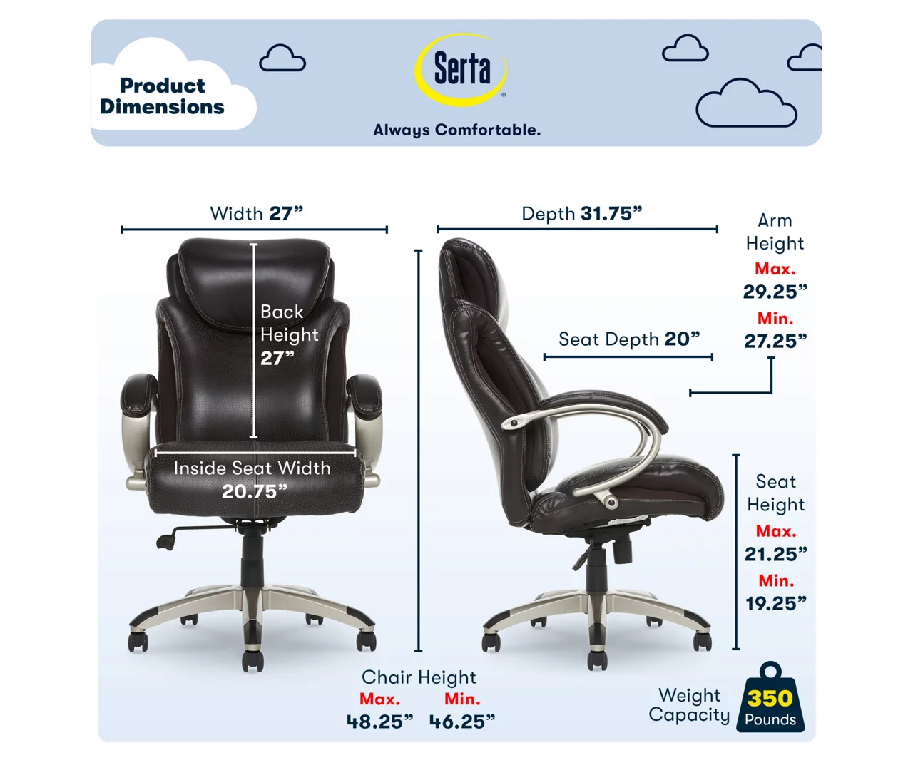 Dayton Dark Brown Big & Tall Bonded Leather Office Chair Dayton Dark Brown Big & Tall Bonded Leather Office Chair -Home Furniture Store 810590372 6