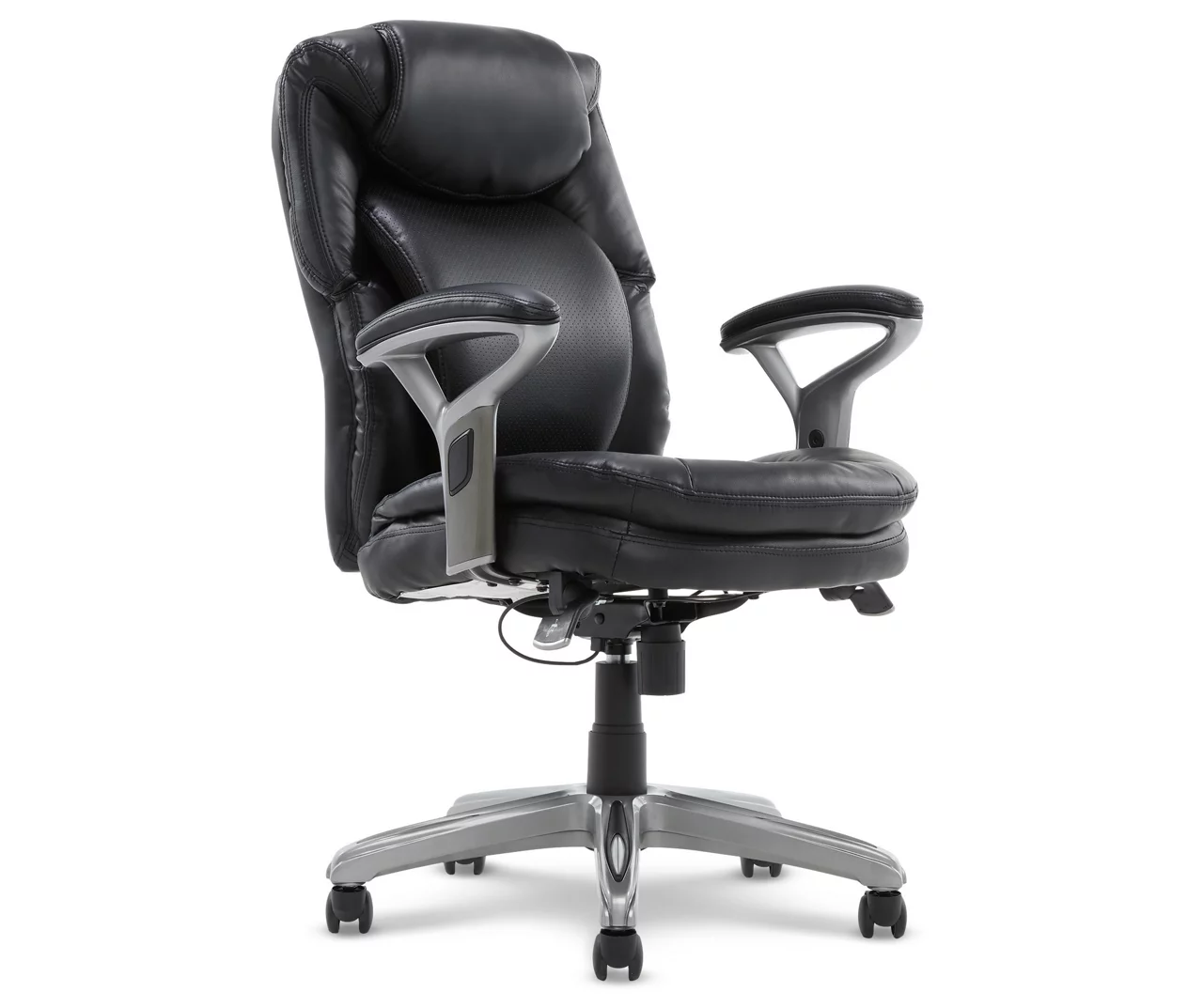 Anniston Black Bonded Leather Office Chair Anniston Black Bonded Leather Office Chair -Home Furniture Store 810590373 4