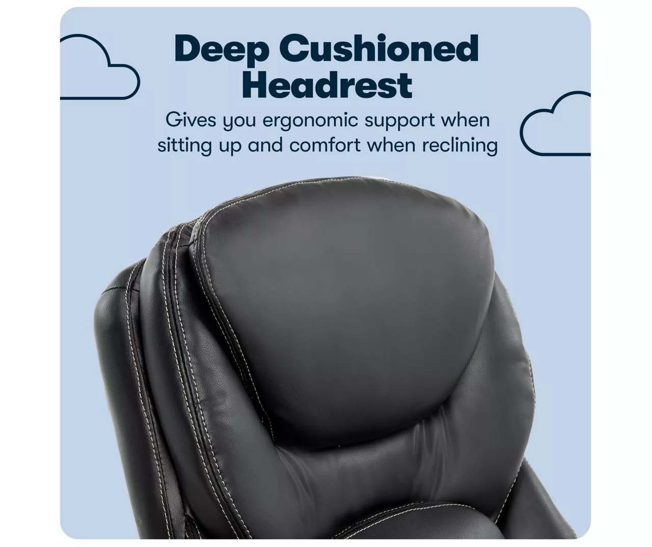 Claremont Black Bonded Leather Office Chair Claremont Black Bonded Leather Office Chair -Home Furniture Store 810590374 10