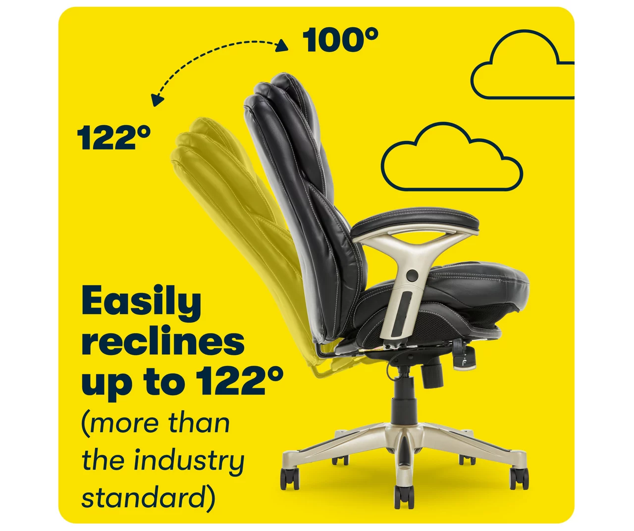 Claremont Black Bonded Leather Office Chair Claremont Black Bonded Leather Office Chair -Home Furniture Store 810590374 8