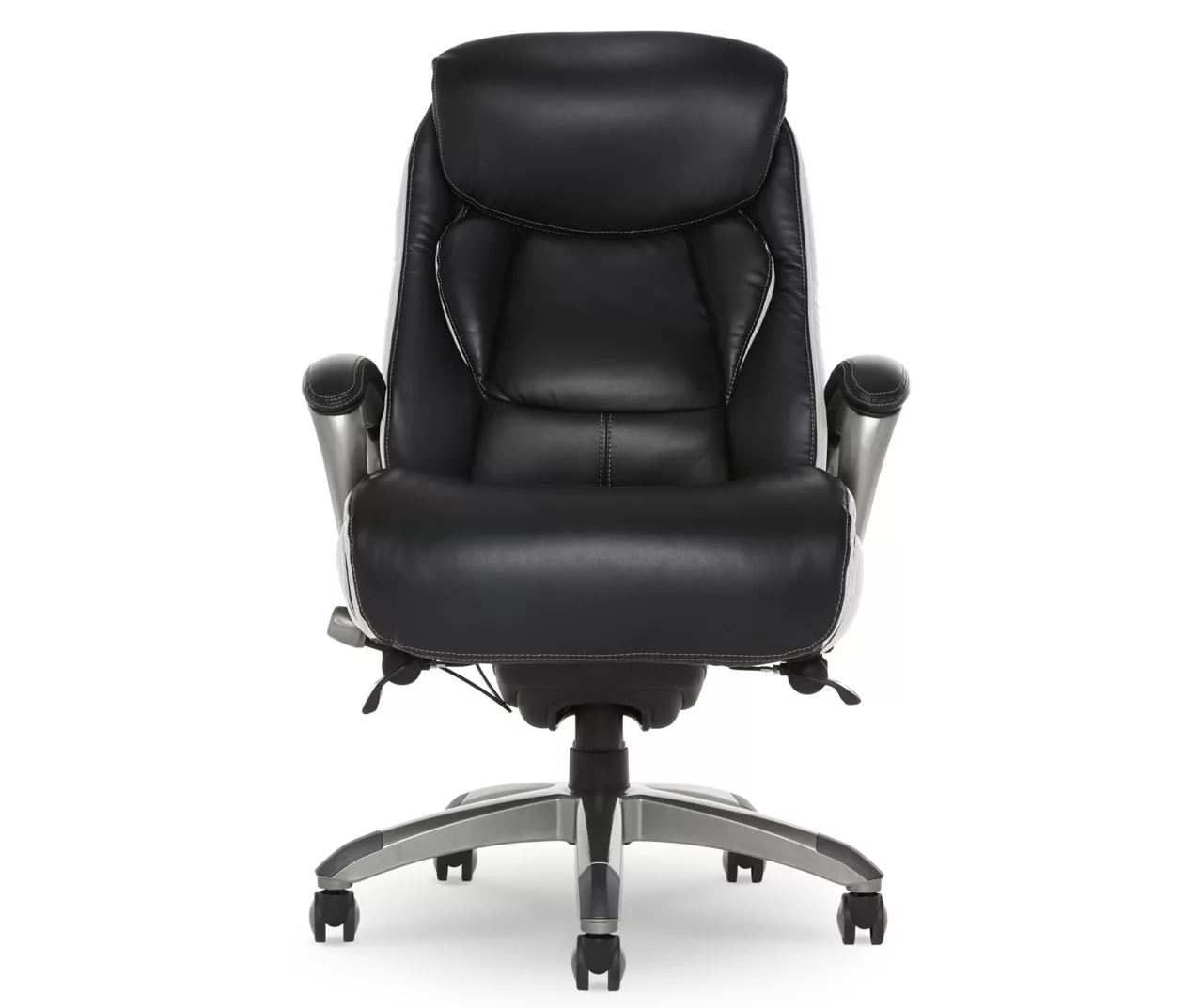 Lautner Black Executive Bonded Leather Office Chair Lautner Black Executive Bonded Leather Office Chair -Home Furniture Store 810590376 3