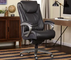 Baxter Black Big & Tall Bonded Leather Office Chair -Home Furniture Store 810590377 2