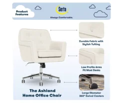 Serta Ashland Fabric Office Chair 20 Serta Ashland Fabric Office Chair -Home Furniture Store 810590380 7