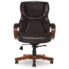 Conway Dark Brown Big & Tall Bonded Leather Office Chair 2 Conway Dark Brown Big & Tall Bonded Leather Office Chair -Home Furniture Store 810590381 3