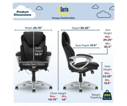 Serta Bryce Bonded Leather Office Chair -Home Furniture Store 810590389 6