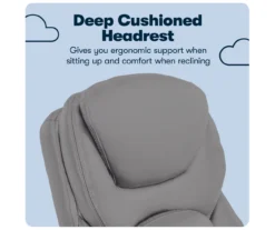 Claremont Gray Bonded Leather Office Chair 10 Claremont Gray Bonded Leather Office Chair -Home Furniture Store 810590392 10