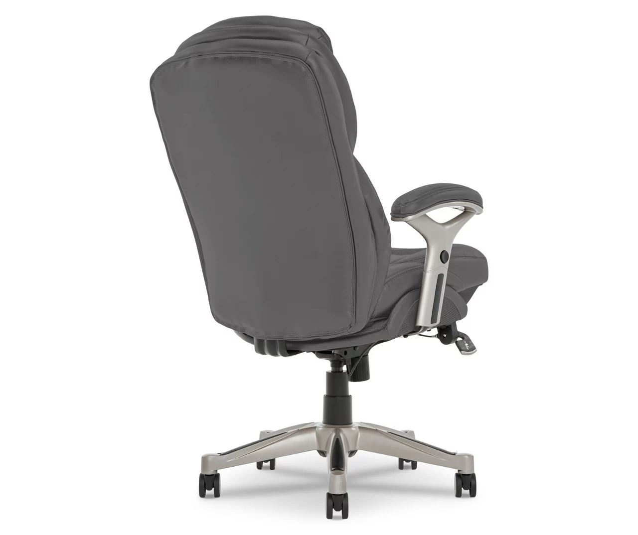 Claremont Gray Bonded Leather Office Chair Claremont Gray Bonded Leather Office Chair -Home Furniture Store 810590392 5 1