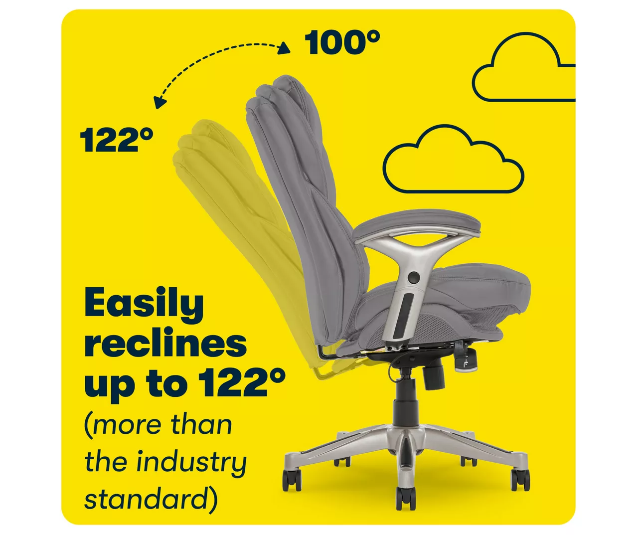 Claremont Gray Bonded Leather Office Chair Claremont Gray Bonded Leather Office Chair -Home Furniture Store 810590392 8