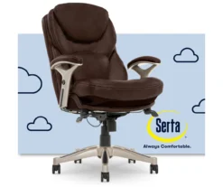 Claremont Chestnut Brown Bonded Leather Office Chair -Home Furniture Store 810590393 1