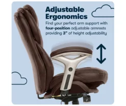 Claremont Chestnut Brown Bonded Leather Office Chair -Home Furniture Store 810590393 11