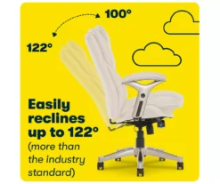 Claremont Ivory Bonded Leather Office Chair -Home Furniture Store 810590394 8