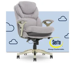 Claremont Light Gray Fabric Office Chair -Home Furniture Store 810590395 1 1
