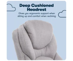 Claremont Light Gray Fabric Office Chair -Home Furniture Store 810590395 10 1