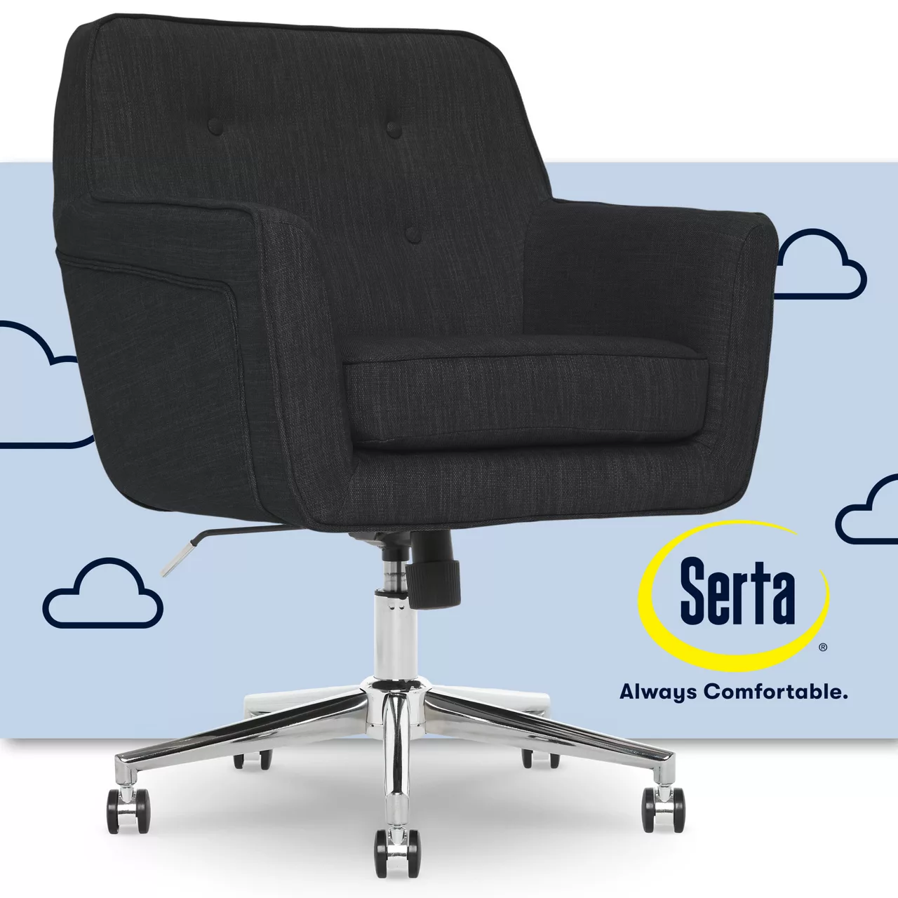 Serta Ashland Fabric Office Chair Serta Ashland Fabric Office Chair -Home Furniture Store 810590407 13