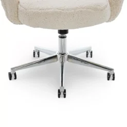 Valetta Cream Faux Fur Office Chair -Home Furniture Store 810590414 61