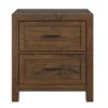 West Caramel 2-Drawer Nightstand -Home Furniture Store 810591525