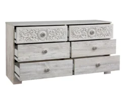 Paxberry Whitewash 6-Drawer Dresser -Home Furniture Store 810591798 3