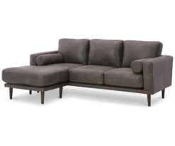 Signature Design By Ashley Arroyo Faux Leather Sofa Chaise -Home Furniture Store 810594573 1