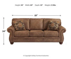 Larkinhurst Earth Faux Leather Queen Sofa Sleeper -Home Furniture Store 810594594 3