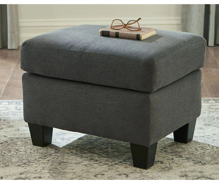 Bayonne Charcoal Ottoman Bayonne Charcoal Ottoman -Home Furniture Store 810594661 5